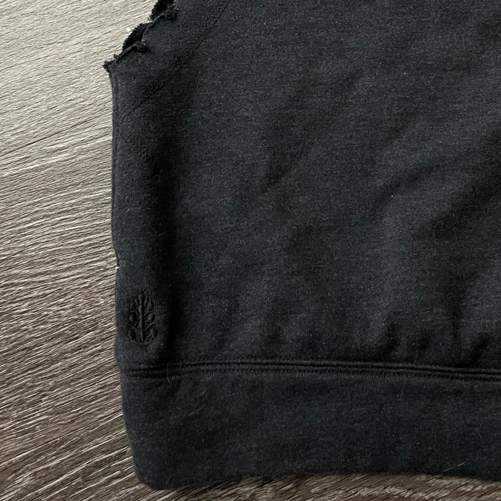 FP Movement Free People Active Crop Sleeveless Sweater Tank Grey Black Sz M - Picture 2 of 10